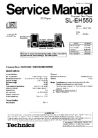 Technics - SLEH-550 - Service manual 